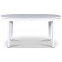 Gs spisegruppe: Ovalt bord 160/210 cm inkludert 4 Ms stoler - Hvit/Gr