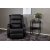 Benedict recliner lenestol med fotskammel - Svart PU + Flekkfjerner for møbler