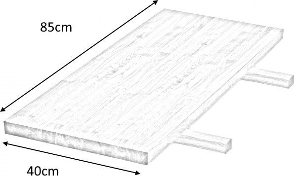 Ekstra bordplate Gambon - Eik
