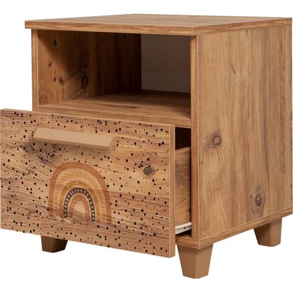 Leva Rainbow nattbord - Furu Leva Rainbow nattbord - Furu