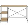 Seaford skrivebord 130 cm - Eik/svart