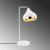 Yildo bordlampe - Hvit/gull