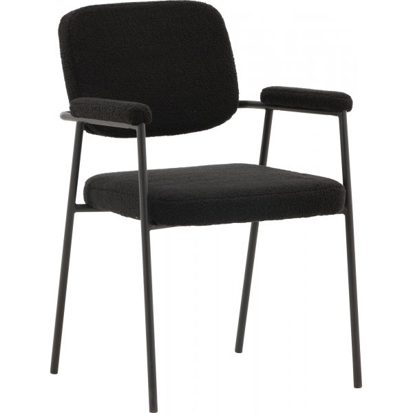Grsdagens spisestol - Sort boucle