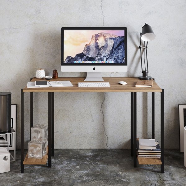 Reader skrivebord - Svart/valnøtt Reader skrivebord - Svart/valnøtt