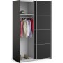 Verona smal garderobe - Sort