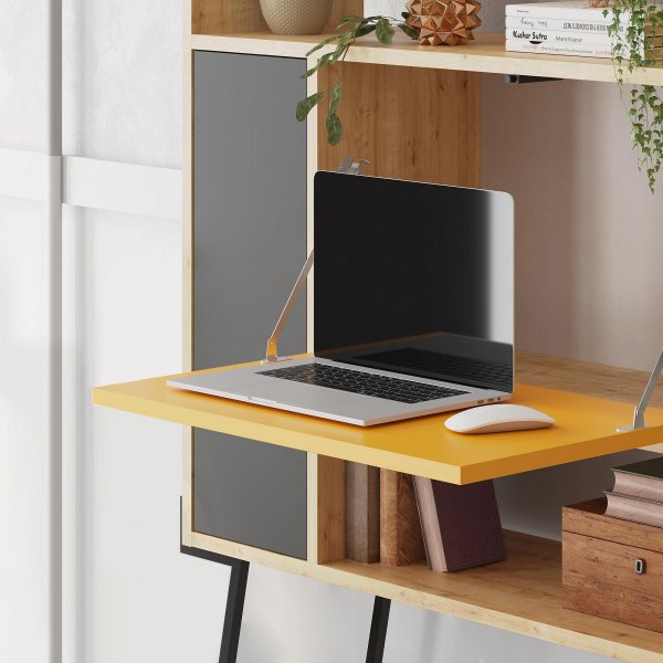 Tatti skap - Eik/sennepsgul/antrasitt Tatti skap - Eik/sennepsgul/antrasitt