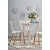 Berivan spisebord 102-142 cm - Hvit + Mbelpleiesett for tekstiler