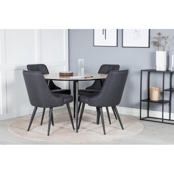 Alice Deluxe spisestol - Svart