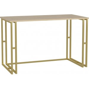 Kane skrivebord 120 x 60 cm - Gull/eik