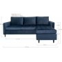Firenze divansofa - Mrk Bl/Svart
