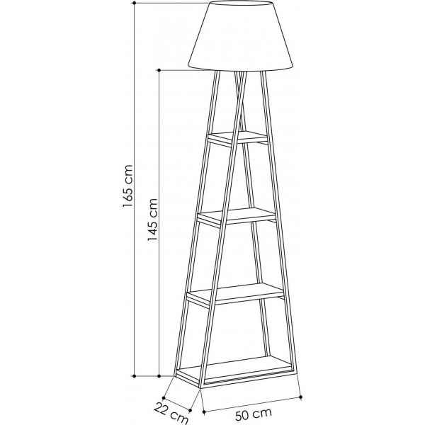 Pal gulvlampe - Eik/gul Pal gulvlampe - Eik/gul