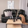Mozart 3-seter Reclinersofa - Svart PU