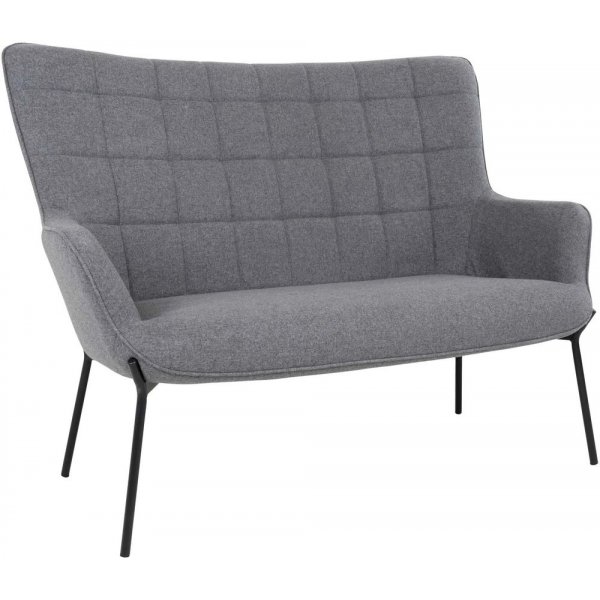 Glasgow 2-seters sofa - Grå / svart Glasgow 2-seters sofa - Grå / svart
