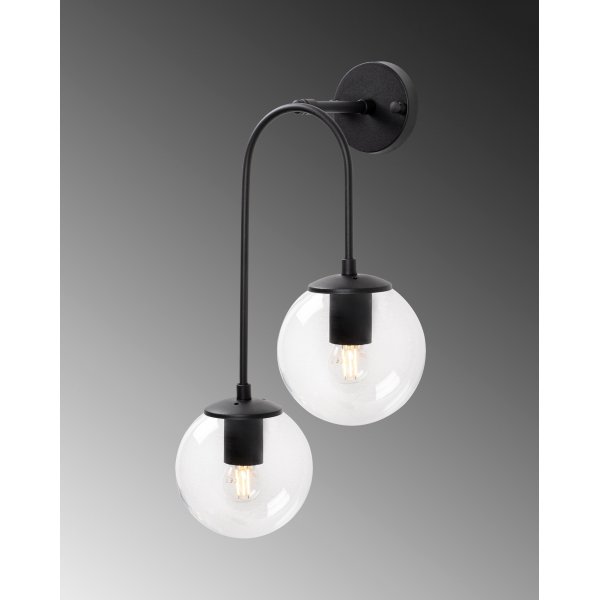 Klenod vegglampe 10570 - Sort