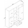 Baden garderobe 11 - Valntt/hvit
