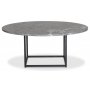 Dexter rundt salongbord 120 cm - Metall / Gr Betano marmor