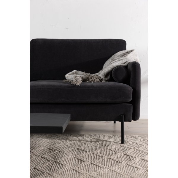 Antibes 2-seters sofa - Sort/Mørkegrå Antibes 2-seters sofa - Sort/Mørkegrå