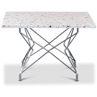 Terrazzo sofabord 75 x 75 cm - Cosmos Terrazzo & understell Star krom Terrazzo sofabord 75 x 75 cm - Cosmos Terrazzo & understell Star krom
