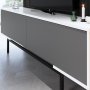 Force TV-stativ - Antrasitt/hvit/svart
