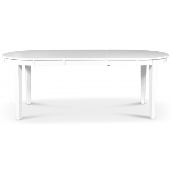 Gåsö spisebord oval uttrekkbart - Hvit + Tekstilrens for møbler Gåsö spisebord oval uttrekkbart - Hvit + Tekstilrens for møbler