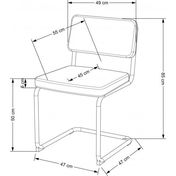 Cadeira spisestuestol 510 - Mørkegrønn Cadeira spisestuestol 510 - Mørkegrønn