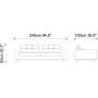 Army 3-seters sofa - Gr