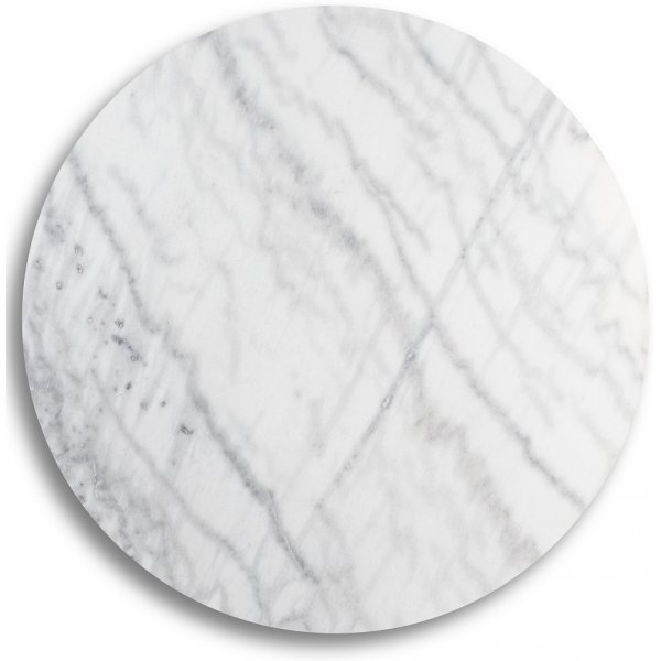 SOHO spisebord Ø105 cm - Matt svart kryssfot / Lys marmor SOHO spisebord Ø105 cm - Matt svart kryssfot / Lys marmor
