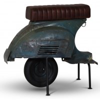 Scooter Bar Krakk - Vintage Blå / Brun Scooter Bar Krakk - Vintage Blå / Brun