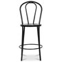 Barstol No 18 (Hy rygg) - Svart metall + Flekkfjerner for mbler