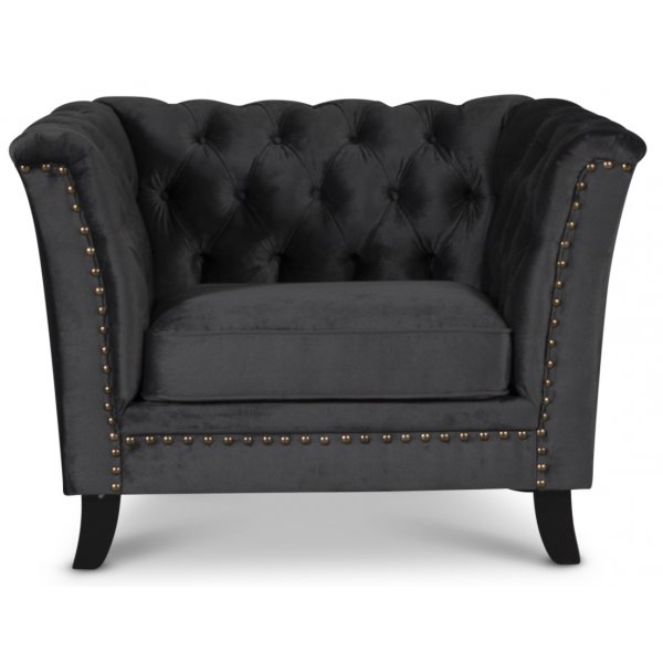 Chesterfield Liverpool lenestol - Antrasittgr flyel