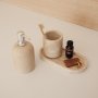 Beige Travertin Marmor Baderomssett med 3 deler