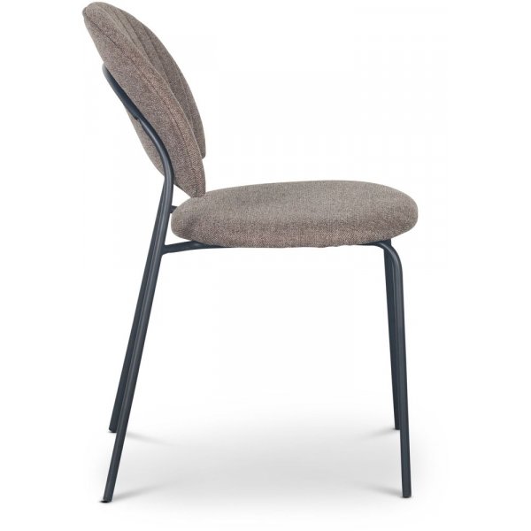 Hogrän stol - Brunt stoff / svart Hogrän stol - Brunt stoff / svart