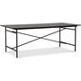 Crystal spisebord 200 cm (Fishbone) - Svart / Brunbeiset