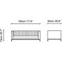 Pera 2-seters sofa - Gr