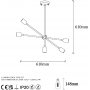 Beste taklampe 10330 - Sort/gull
