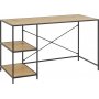 Seaford skrivebord 130 cm - Eik/svart