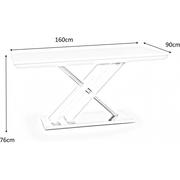 Angeliki Spisebord 160 cm - Hvit/eik Angeliki Spisebord 160 cm - Hvit/eik