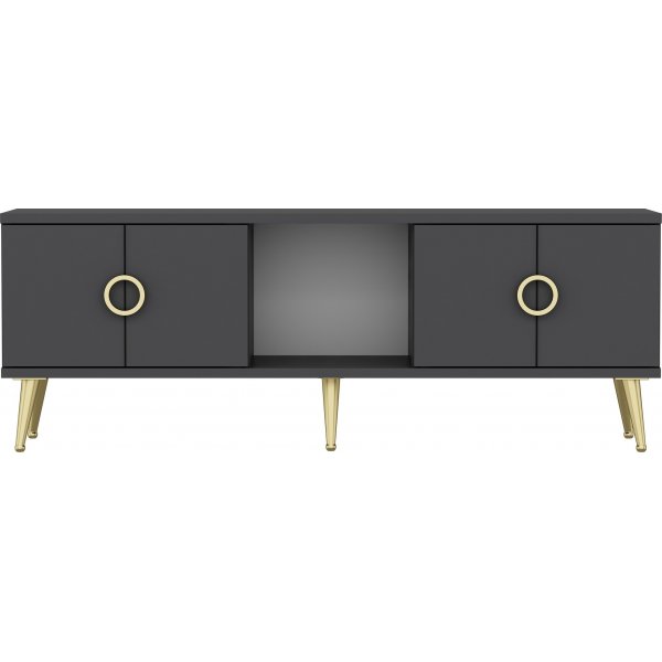 Cent media benk - antrasitt