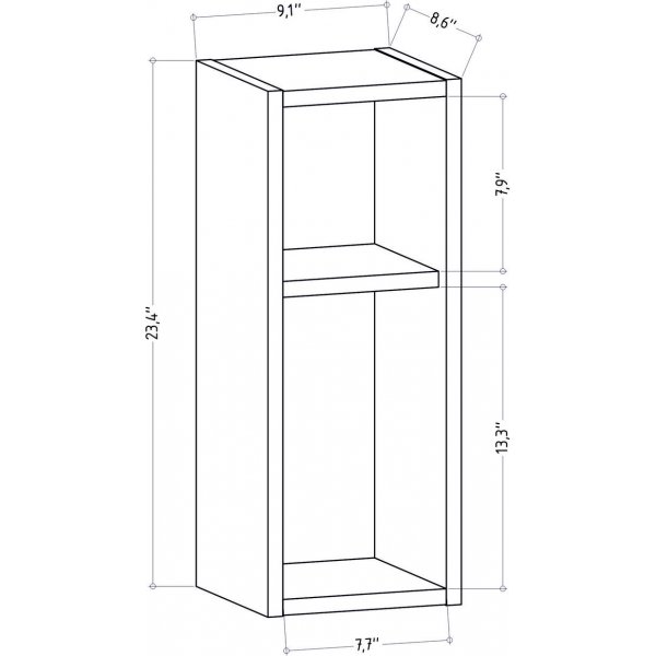 Sault nattbord - Antrasitt Sault nattbord - Antrasitt