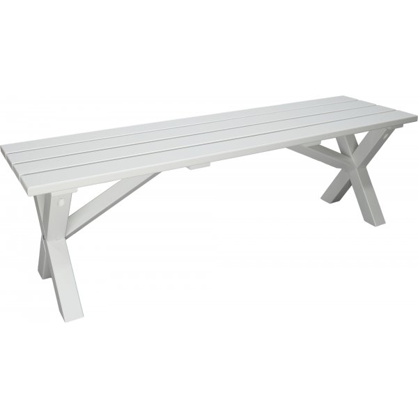 Scottsdale benk 140 cm - Hvit