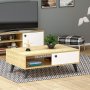 Athena salongbord - Safir/eik/hvit
