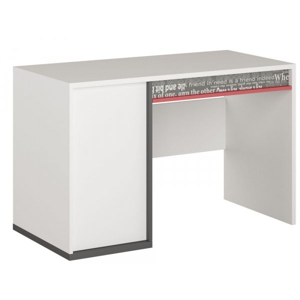 Jacklyn skrivebord - Hvit/graphite