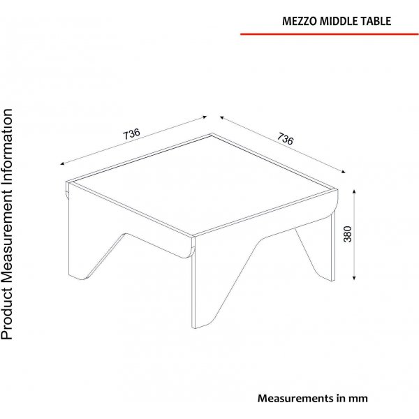 Mezzo salongbord - Hvit Mezzo salongbord - Hvit