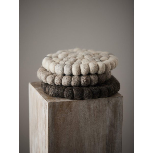 Nisha grytematte 20 cm - Brun