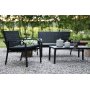 Alesund Sofagruppe med bord (2+1+1+bord) - Svart