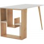 Sally skrivebord 120x60 cm - Hvit/eik