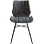 Unik stol - antrasitt vintage skinn (Pu)