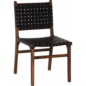 Porto Bello spisestol - Svart / Valnøtt + Møbelføtter Porto Bello spisestol - Svart / Valnøtt + Møbelføtter