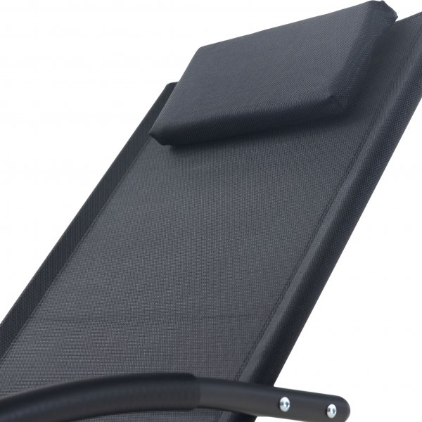 Solseng med gyngefunksjon - Svart