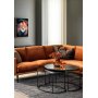 Edler ovalt salongbord 100x70 | 80x50 cm - Sort